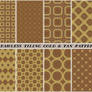 Free seamless tiling gold and tan patterns
