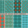 Free seamless tiling mint patterns