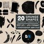 Free Grunge Shapes Pack - Brushes And Jpg Files