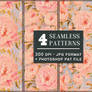 Free Mini Set Of Peony Seamless Tiling Patterns