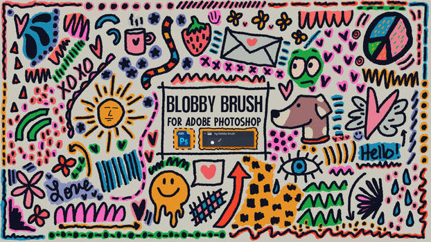 Free Blobby Brush For Drawing in Photoshop