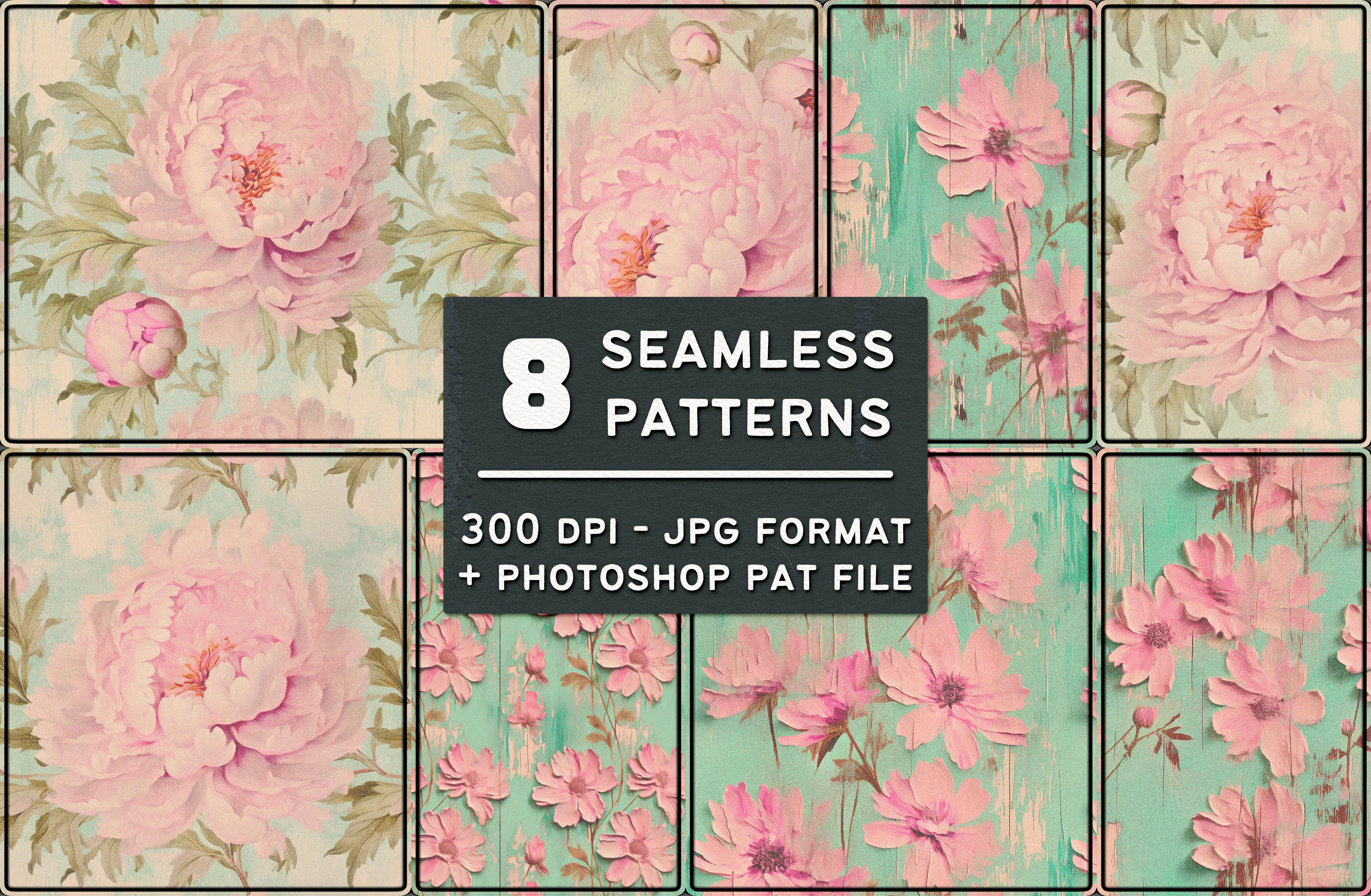 Free Shabby Chic Seamless Tiling Patterns