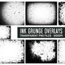 Free Grunge Splatter Transparent PNG Overlays Set
