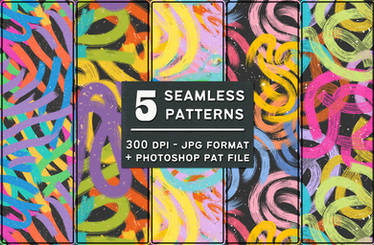 Free Seamless Tiling Colorful Patterns - JPG .PAT