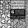 Six Hand Drawn Seamless Tiling Patterns JPG PAT