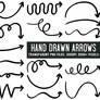 Free Hand Drawn Arrows PNG Clipart Set