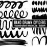 Free Hand Drawn Doodle Borders Or Dividers - PNG