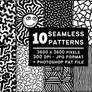 Free Seamless Tiling Black And White Patterns - JPG - PAT file