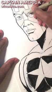 Captain America quick draw video