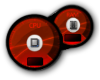 red Aero cpu meter