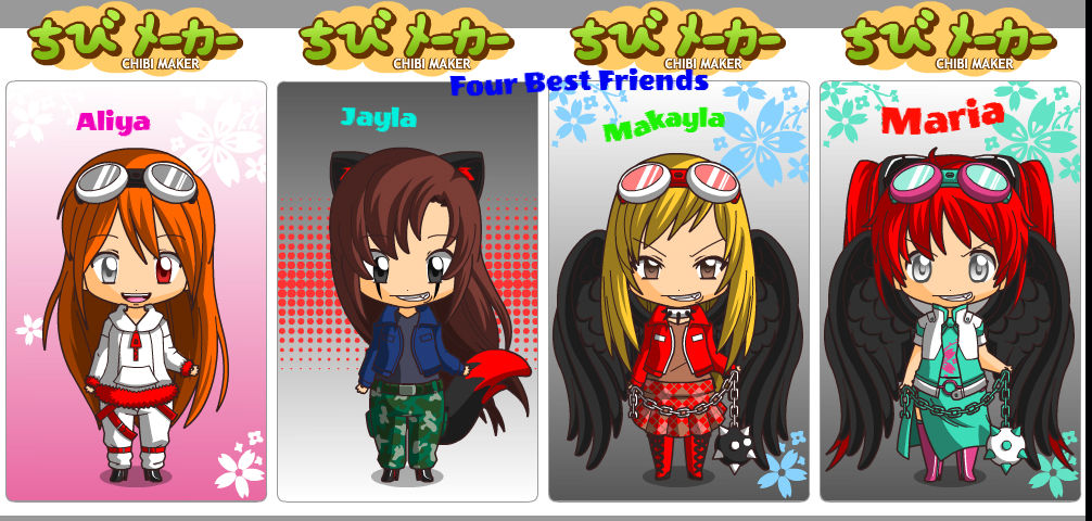 Four Best Friends By Devilendergirl On Deviantart
