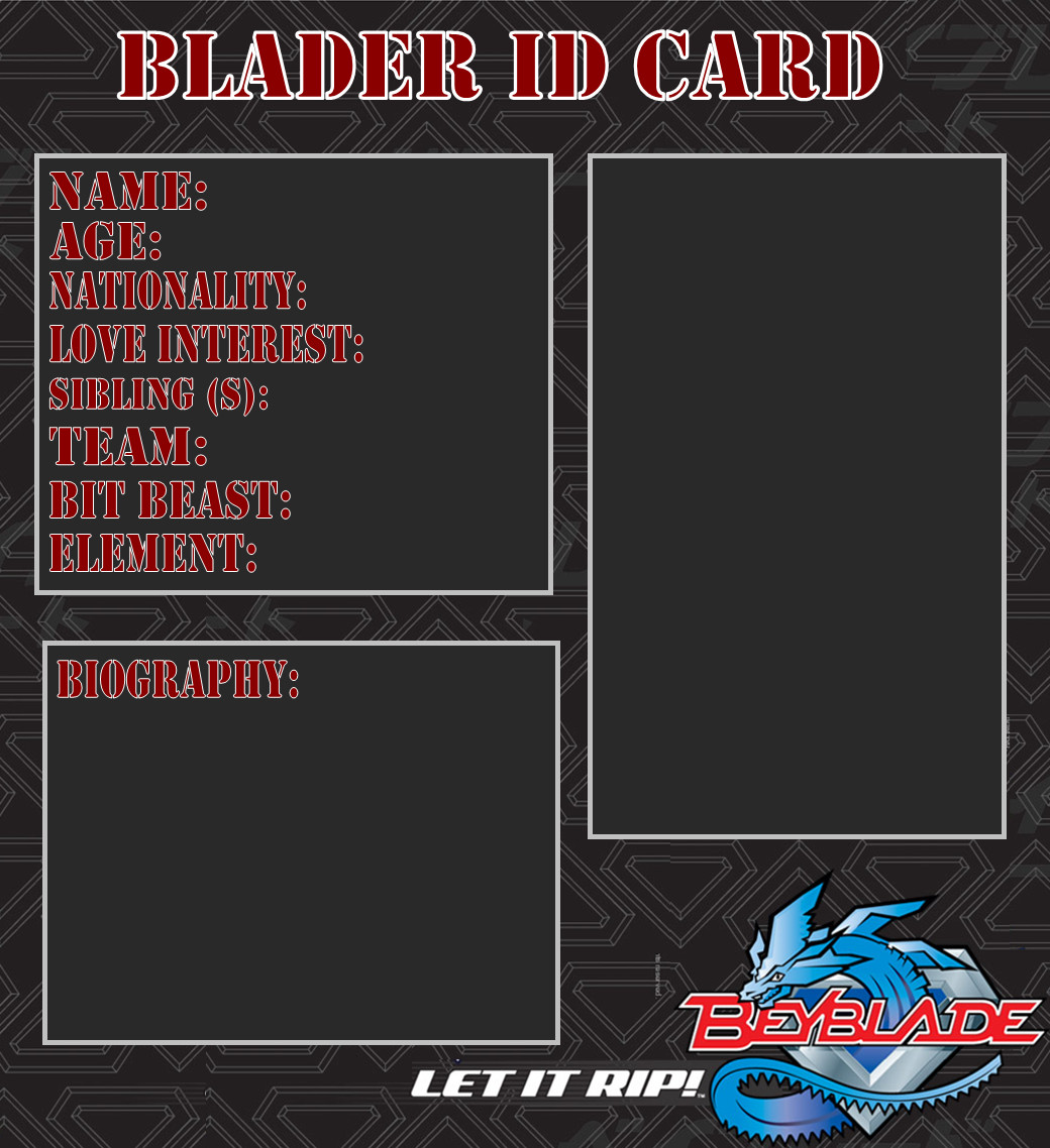 Beyblader ID Card: Template
