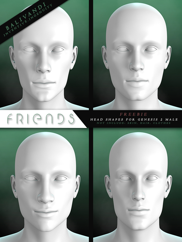 FREEBIE - Friends G2M Head Shapes