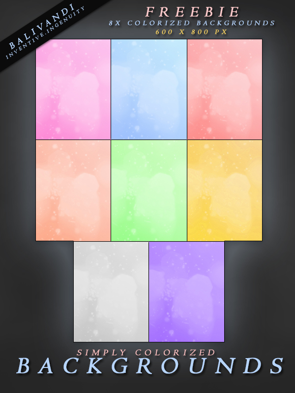 FREEBIE - Colorized Backgrounds by VectFox on DeviantArt