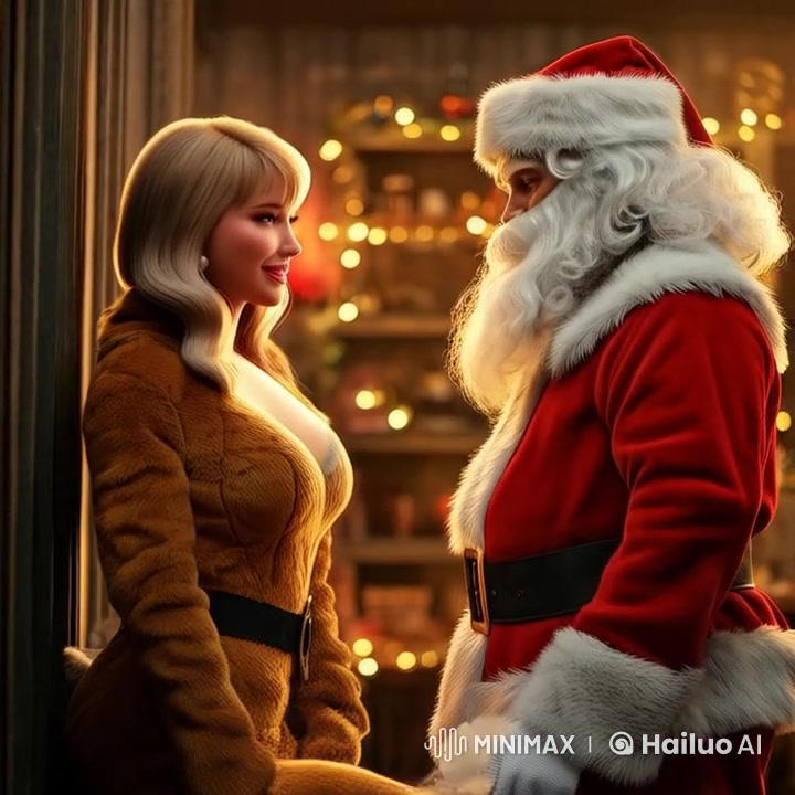 Santa wants to see her reindeer closer by Derfis on DeviantArt
