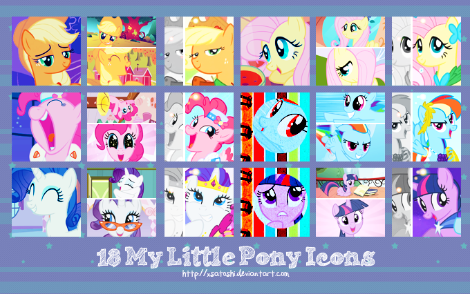 My Little Pony Icons - Pack by xSatoshi on DeviantArt