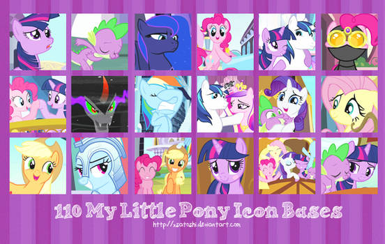 110 My Little Pony Icon Bases