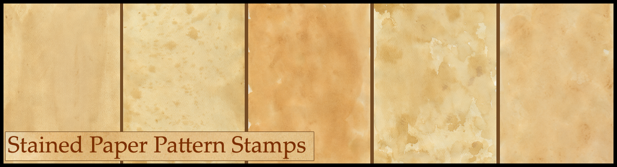 Stained Paper Pattern -Stamps-