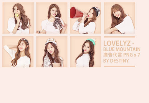 [ PNG ] LOVELYZ BLUE MOUNTAIN PNG 7P