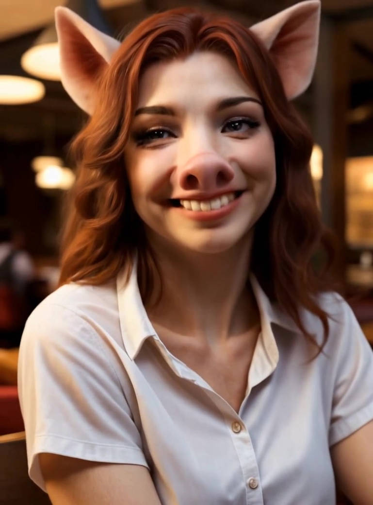 Anthro Pig Girl - Cute Animation by tfaby on DeviantArt