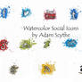Watercolor Social Icons