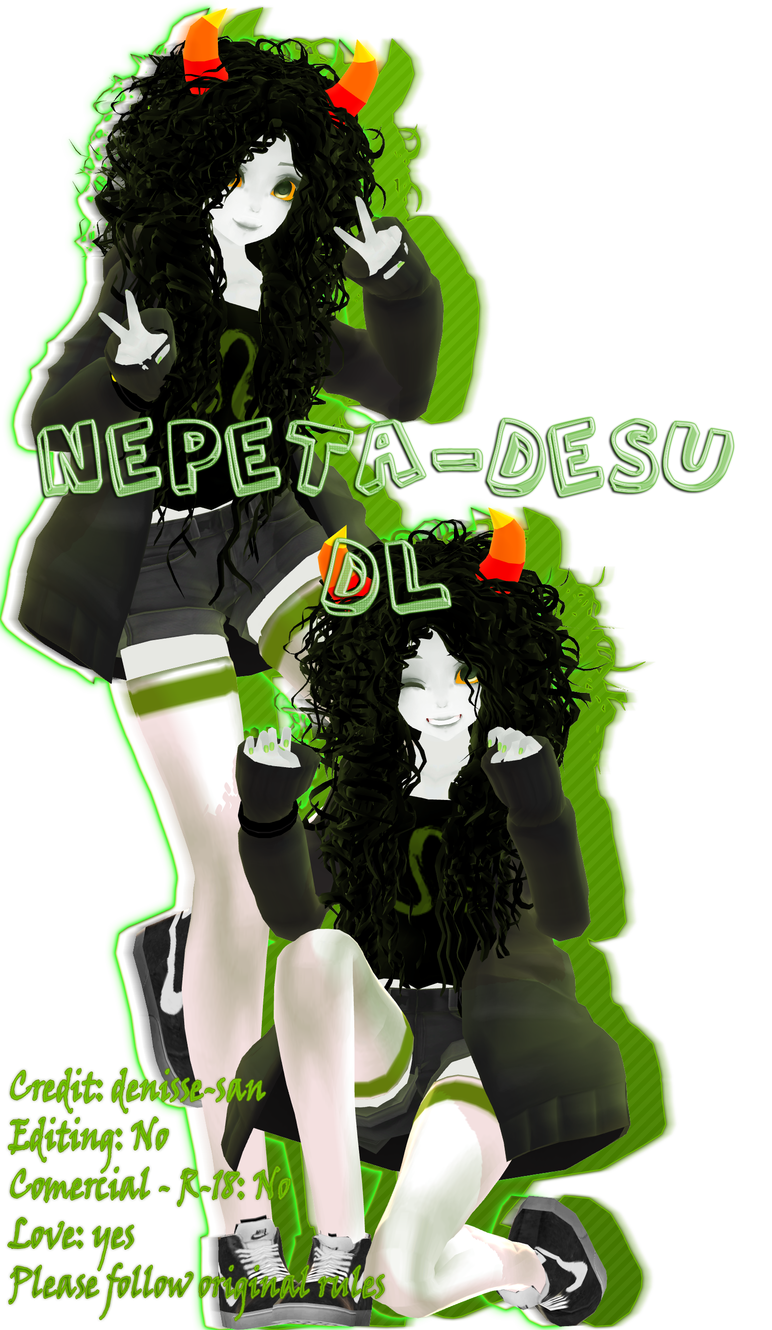 [MMD x Homestuck] Nepeta Desu DL - Download by Torinomih on DeviantArt
