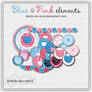 scrapbooking: pink and blue