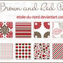 Brown and red patterns
