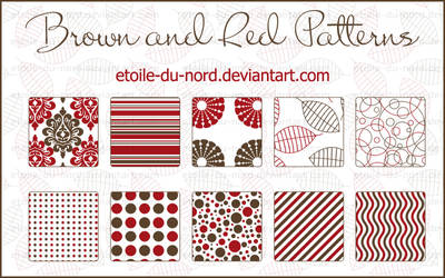 Brown and red patterns