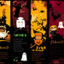 Pigtails Halloween Bookmarks