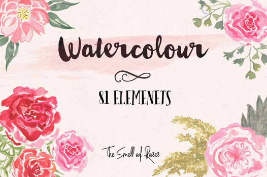 Watercolour Brushes - The Smell of Roses
