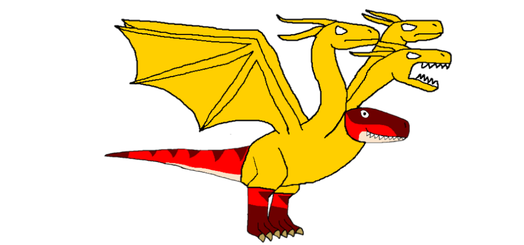 Rex in King Ghidorah costume by Dinorex50 on DeviantArt