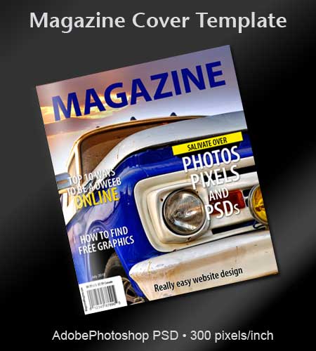 Magazine Cover PSD Template