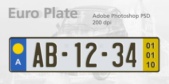 Euro Plate Template