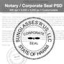Notary / Corporate Seal PSD