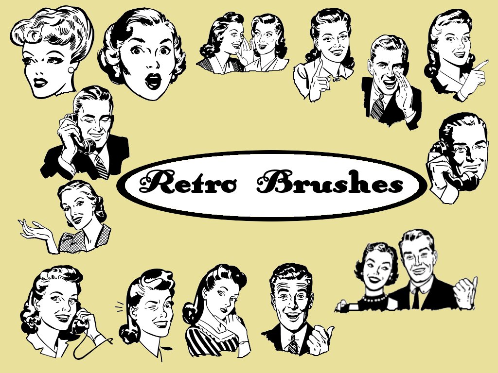 retro brushes