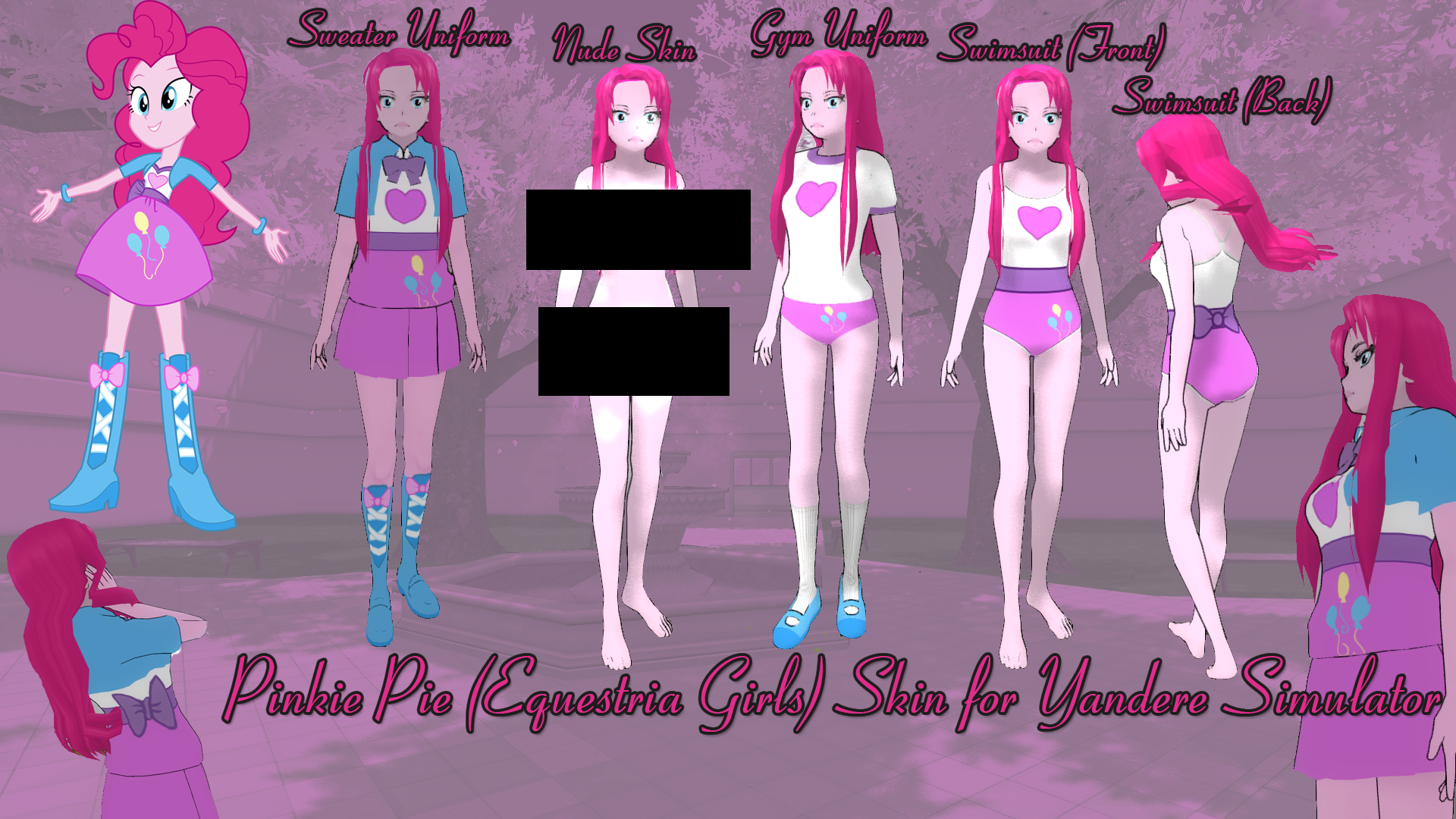 Карта яндере симулятор пони таун