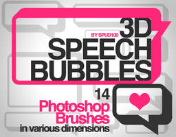 3D Speech Bubble Brushes