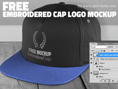 Free Cap Mockup PSD