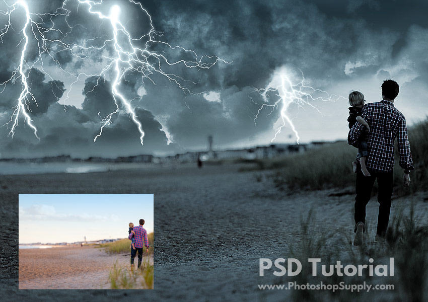 Lightning Storm (PSD File) by PhotoshopSupply by PsdDude on DeviantArt