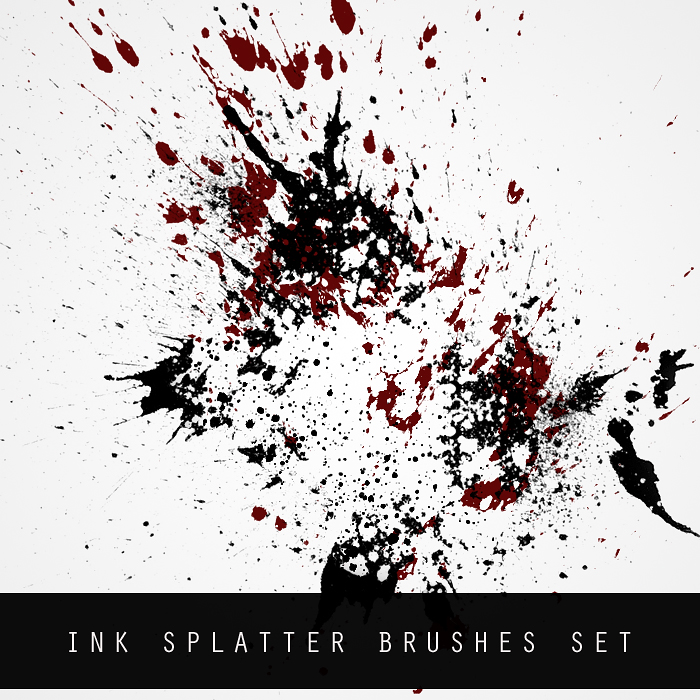 INK SPLATTER BRUSH SET