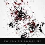 INK SPLATTER BRUSH SET by FlorianHesse