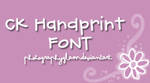 Font CK Handprint by PhotographyGlam