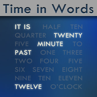 Time in Words -old version-