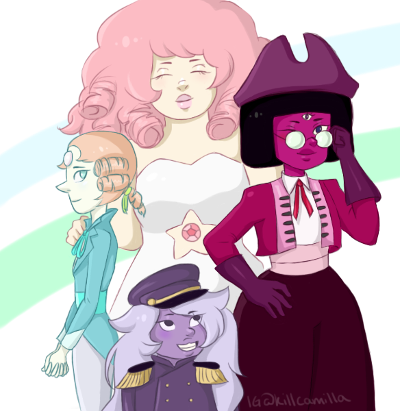 Buddy S Book Garnet Amethyst Pearl And Rose By Ceccarawr On Deviantart
