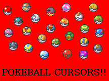 Pokeballs Cursor Set