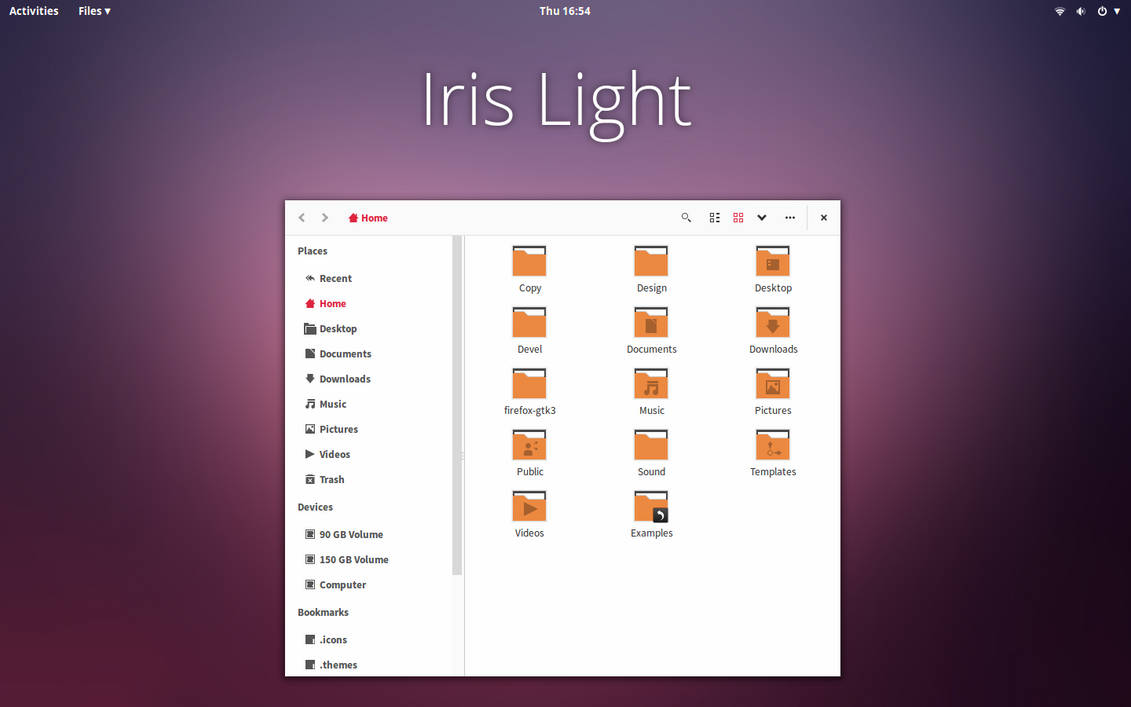 Iris Light Gtk Theme: v1.7.5 by TheVirtualDragon