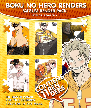 BNH Renders// Fatgum Render Pack by NymeriaDaifuku