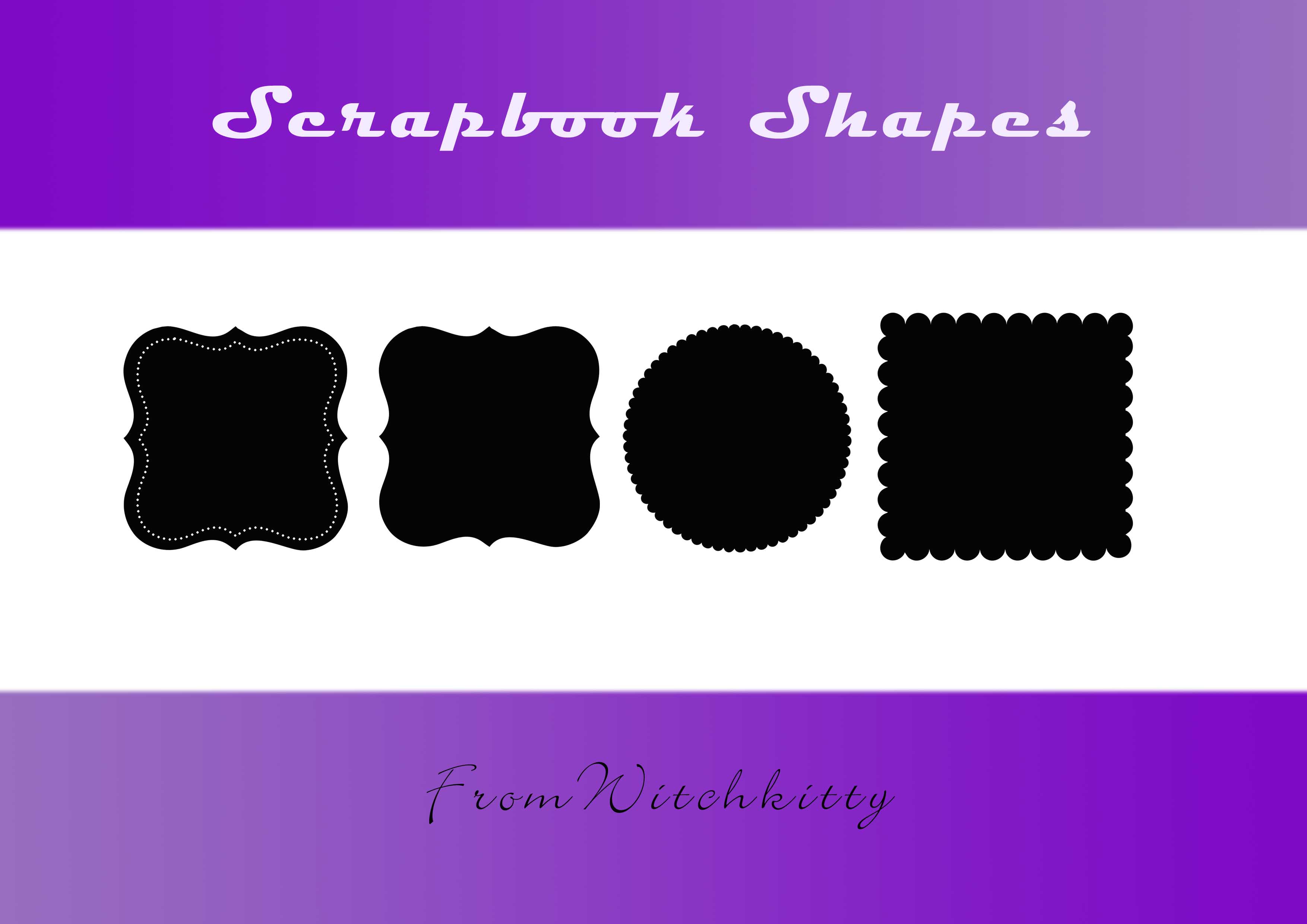 Scrapbooking shapes -fancy