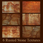 6 Rusted Stone Textures by deadcalm-stock